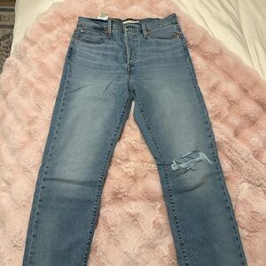 Levi Light Blue Women's Straight Leg Jeans